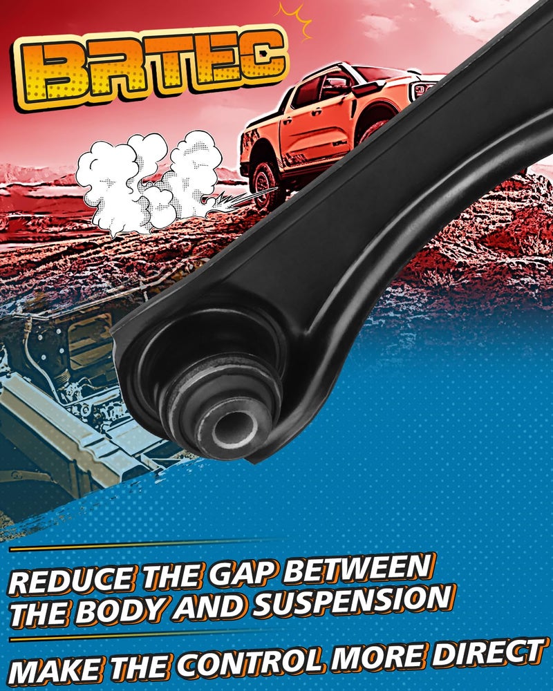 BRTEC Rear Upper Control Arms Compatible with Honda Civic CR-V 1992-2000, Acura EL & Integra 1997 1998 1999 2000 2001 RK640286 RK620048 - Image 4